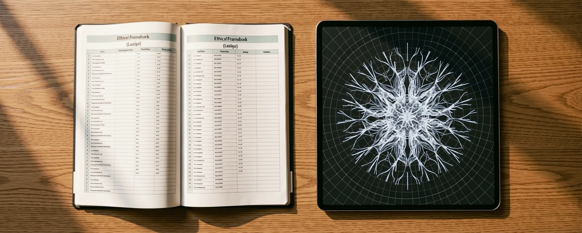 Representation of a complex neural connectivity mesh